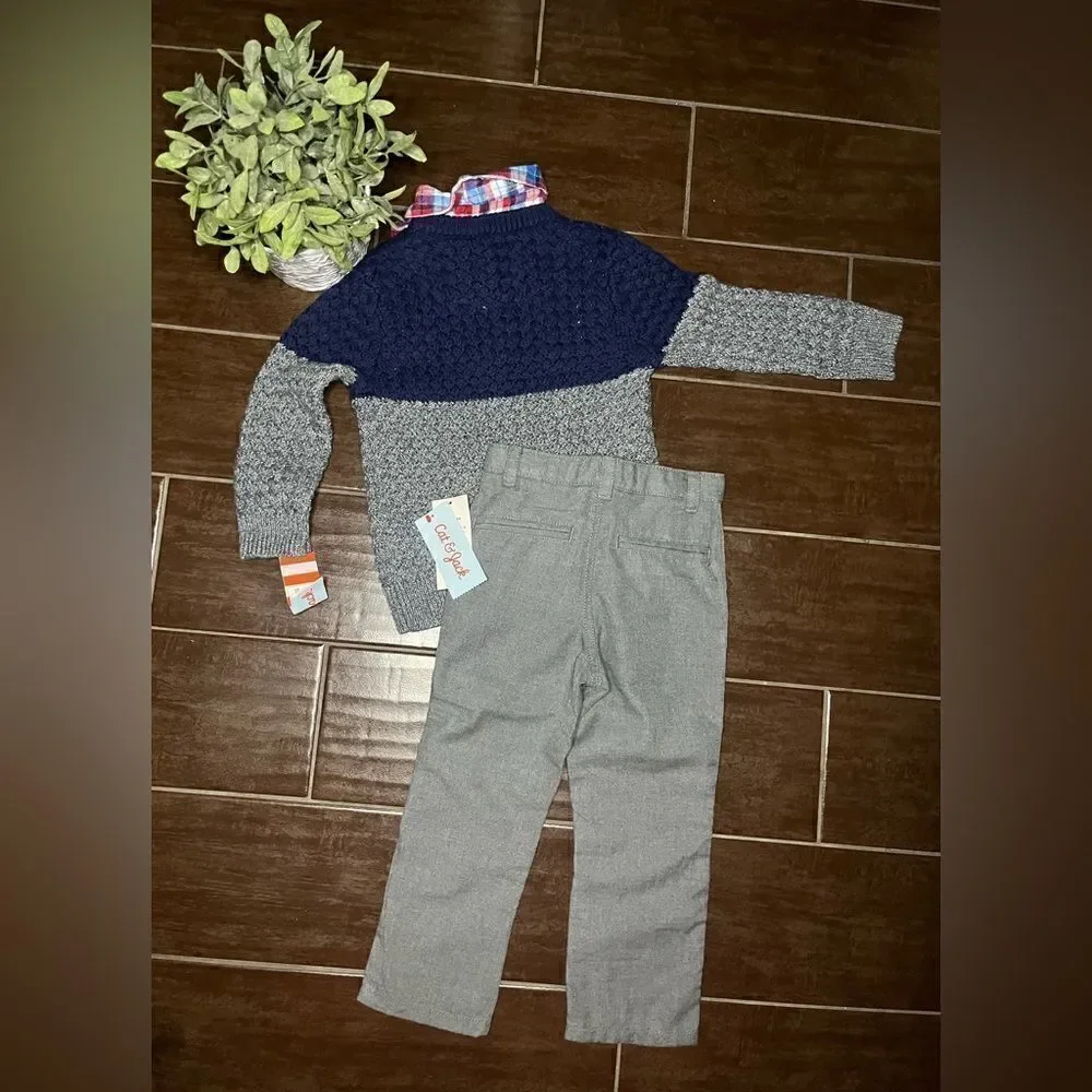 Cat&Jack 2pc sweater set sz 3T